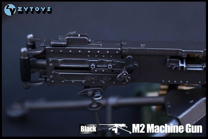 ZY TOYS 1/6 Scale US Army M2 Machine Gun with Metal Bullet